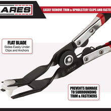 ARES 71134 - Clip Removal Plier - Easily Removes Trim and Upholstery Clips and Fasteners - Prevents Damage to Trim and Fasteners