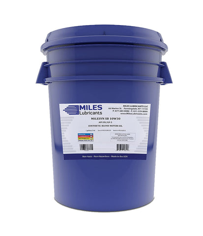 Milesyn SB 10W30 API GF-5/SN Synthetic Blend Motor Oil 5 Gallon Pail