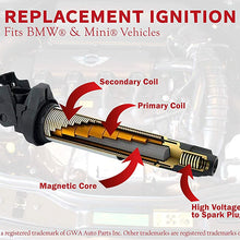 Ignition Coil Pack - Replaces GN10328 - Compatible with BMW Vehicles - 325i, 328i, 325ci, 330ci, 335i, 525i, 545i, 745Li, X3, X5 and more