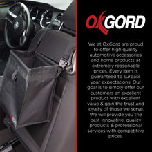 OxGord Waterproof Car Trash Can Bin - Interior Garbage Waste Basket Container Organizer - Vehicle Accessory for Travel and Camping - Best for Hanging from Seat, Black