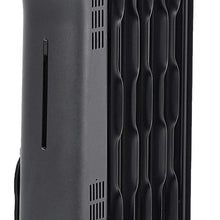 AmazonBasics Portable Radiator Heater with 7 Wavy Fins, Manual Control, Black, 1500W