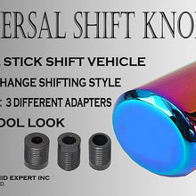 ICBEAMER Neo Chrome Manual or Automatic Shift Knob, Universal Fit for Honda Acura Mazda Mitsubishi Nissan Infiniti etc.