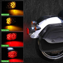 NTHREEAUTO Smoked LED Tail Light, Brake Integrated Turn Signals Compatible with Harley Davidson Sportster XL883c Street Glide Road King Low Profile Taillights