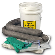 ESP SK-U5 16 Piece 5 Gallons Universal Absorbent Spill Kit, 5 Gallons Oil and 4 Gallons Water Absorbency, Gray