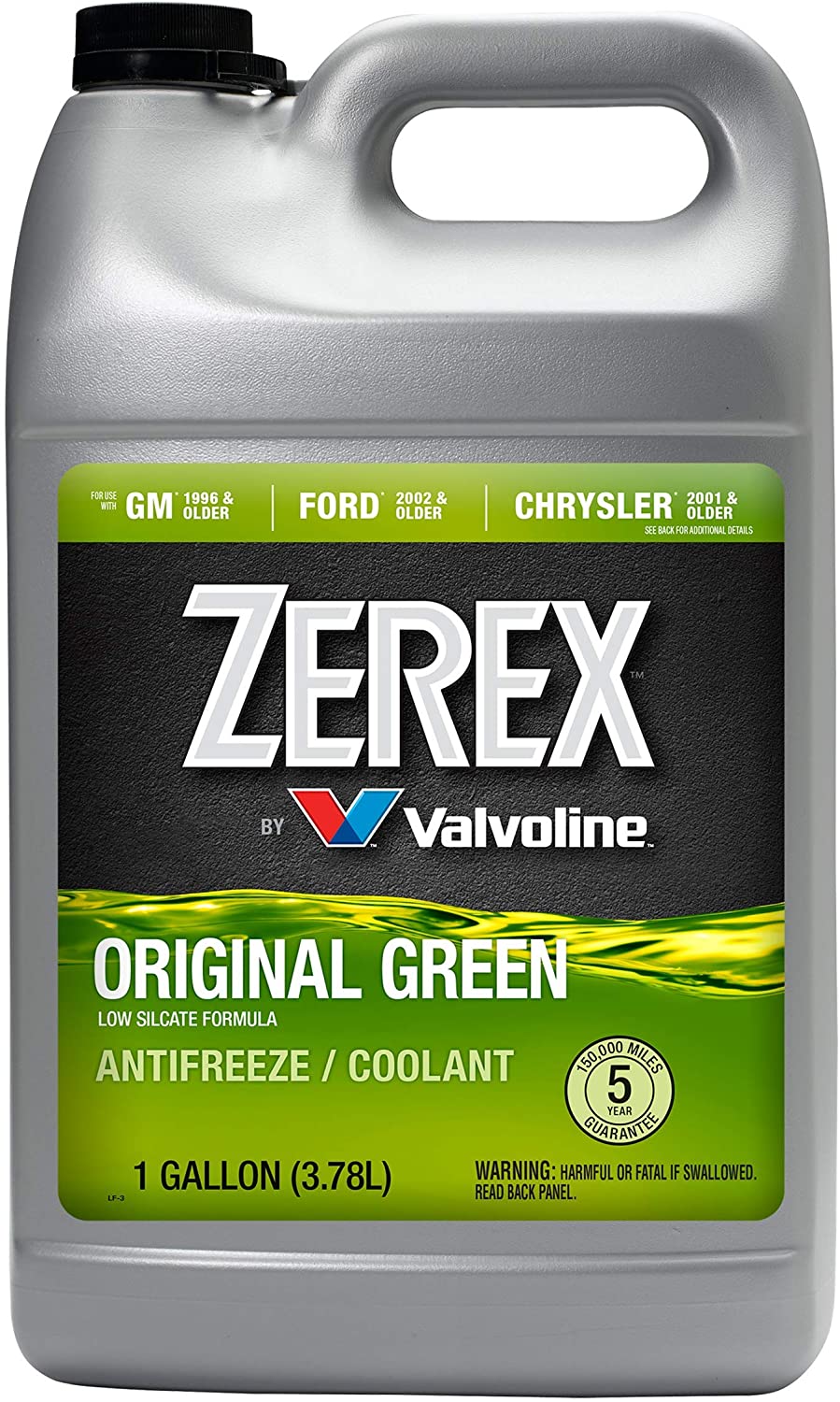 Zerex Original Green Antifreeze/Coolant, Concentrated - 1gal (ZX001)