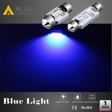Alla Lighting CAN-bus 31mm Festoon DE3022 DE3175 LED Bulb Super Bright DE3021 3175 6428 SMD for Cars, Trucks Interior Dome, Map, Trunk Lights, Ultra 10000K Blue