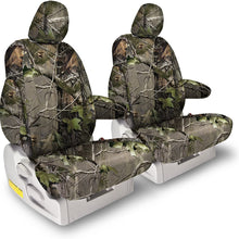 Front Seats: ShearComfort Custom Realtree Camo Seat Covers for Toyota Corolla (2020-2020) in AP Snow Sport for Sport Buckets w/Adjustable Headrests (Hatchback Only)