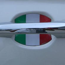 Fiat 500 Italian Flag Car Auto Door Handle Trim Molding Scratch Protector 2 Door Pack