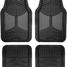 FH Group F11313GRAY Rubber Floor Mat (Gray Full Set Trim to Fit Mats)