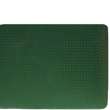 Resilia - Garage Mat, Prevents Stains - Decorative Embossed Diamond Plate Pattern - Black, 3 Feet x 4 Feet