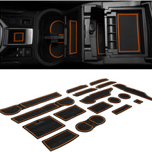 CupHolderHero for Subaru Forester 2019-2020 Custom Liner Accessories – Premium Cup Holder, Console, and Door Pocket Inserts 17-pc Set (Orange Trim)