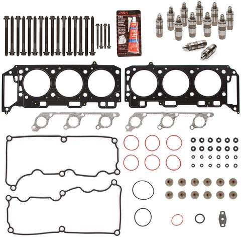 Evergreen HSHBLF8-20704 Head Gasket Set Head Bolts Lifters Compatible With 05-10 Ford Mustang V6 4.0 SOHC 12V VIN N