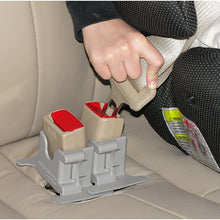 MyBuckleMate Seat Belt Buckle Holder ~ Makes Buckling Easier for Tots to Adults (Gray)