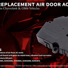 Air Door Actuator - Replaces 89018365, 604-106, 52402588 - Compatible with Chevrolet, Chevy, GMC 1994-2012 - Silverado 1500 and 2500, Tahoe, Sierra - HVAC Blend Control Actuator - Heater Blend Door