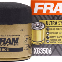 FRAM Ultra Synthetic Automotive Replacement Oil Filter, Designed for Synthetic Oil Changes Lasting up to 20k Miles, XG3506 with SureGrip (Pack of 1)