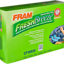 Fram Fresh Breeze - Filtro de aire para cabina Arm & Hammer Baking Soda, CF10374 para vehículos Dodge/Toyota