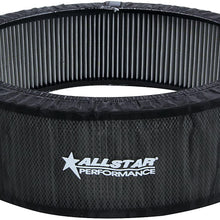 Air Filter Wrap, Pre Filter, 14 in OD, 3 in Tall, Polyester, Black, Allstar 14 in Washable Filters, Each