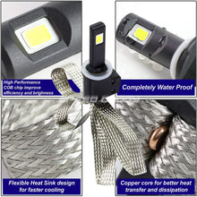 For Chevy Silverado GMT K2XX Chrome Housing Projector LED Headlight W/Amber Signal + H1 LED Conversion Kit