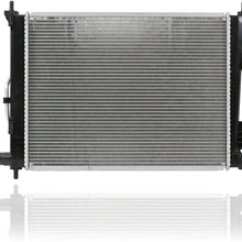 Radiator - Pacific Best Inc For/Fit 13253 Hyundai Accent 1.6L A/T Kia Rio Rio5 2 Wheel Drive AT 1.6L 1-Row