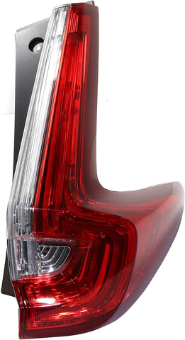 Tail Light Assembly Compatible with 2017-2019 Honda CR-V Clear & Red Lens CAPA Passenger Side Outer