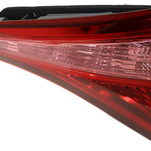Tail Light Assembly Compatible with 2017-2019 Toyota Corolla Halogen Passenger Side