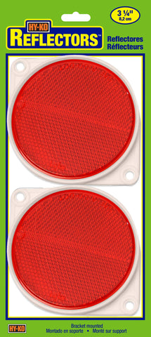 Hy-Ko Products CDRF-3R Nail On Reflector 3 1/4 Diameter Red, 2 Piece