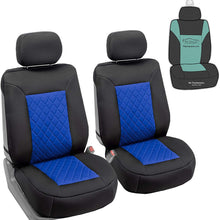 FH Group FB088102 Neosupreme Deluxe Quality Car Seat Cushions (Black) Front Set with Gift - Universal Fit for Cars Trucks and SUVs