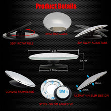 Ampper Blind Spot Mirror, 2" Round HD Glass Convex Rear View Mirror, Pack of 2