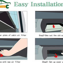 FUN-DRIVING Macrofiber Cabin Air Filter,Microfilter,Long-Fiber,Replacement for 64119237554/64119237555