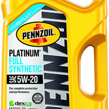 Pennzoil 550022686 Platinum Full Synthetic Motor Oil (SN) 5W-20, 1 Quart - Pack of 1