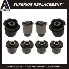 AUTOACER - 8 Piece Front Upper & Lower Control Arm Bushing Kit - Compatible with Land Range Rover Sport 2005-2013