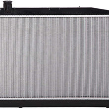 Lynol Cooling System Complete Aluminum Radiator Direct Replacement Compatible With 2003-2005 Honda Civic 4 Door Sedan Hybrid L4 1.3L