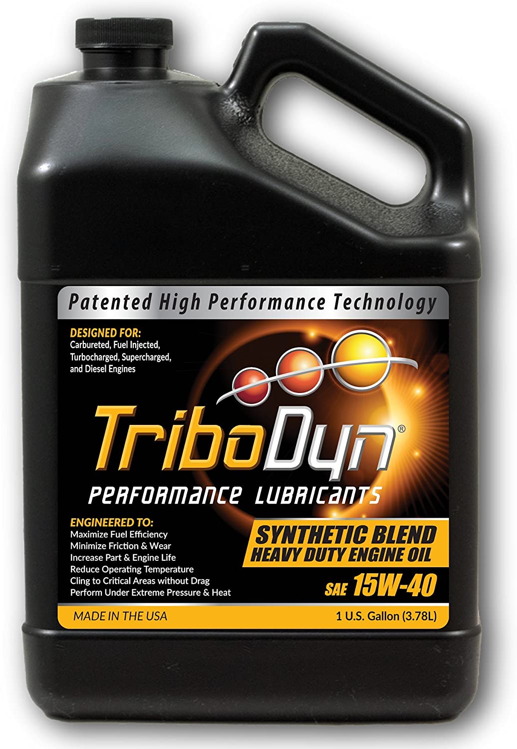TriboDyn 15W-40 Syn Blend Diesel Engine Oil - Gallon Bottle