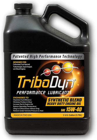 TriboDyn 15W-40 Syn Blend Diesel Engine Oil - Gallon Bottle
