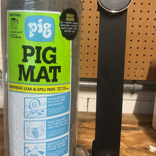 Pig Mat Oil Absorbent Pads Dispenser Bundle - 50 feet x 15 feet Roll of Oil Mat (25201) | 1 Mat Roll Holder (57701)