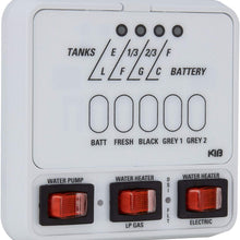 RV Tank Sensor Monitor Panel M25 | KIB Replacement | Panel Only | Level Sensor | Fresh Water or Holding Tank Level Sensor (Black)