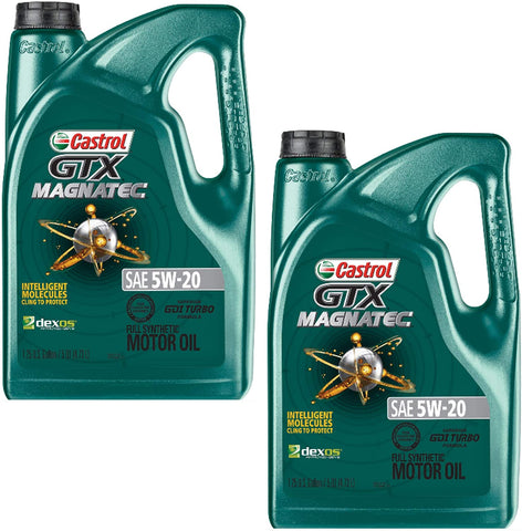 Acme Communications GTX MAGNATEC 5W-20 Full Synthetic Motor Oil, 5 Quart (Pack of 2)