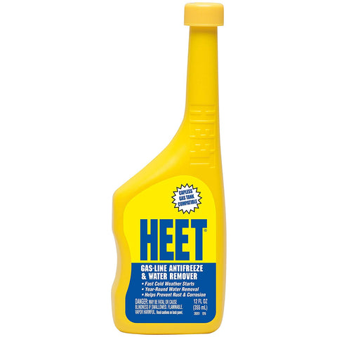 HEET 28201 Gas-Line Antifreeze and Water Remover, 12 Fl oz.