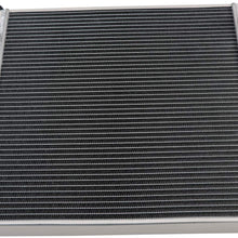 ALLOYWORKS 3 Row Aluminum Radiator Fits For Hyster/Yale Forklift S40XMS S25-35XM S25-40XM OEM 580021191, 8508901, 2043720