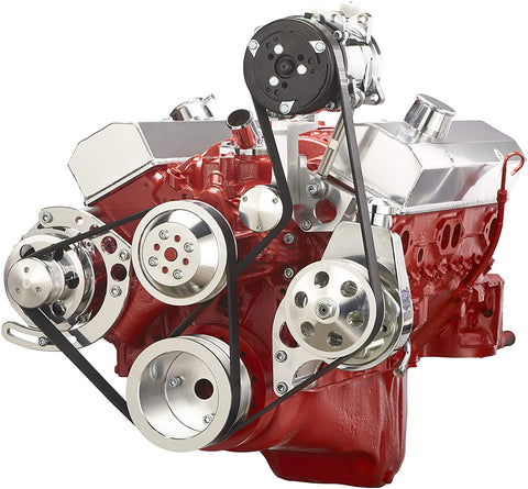 Chevy Small Bock Serpentine Conversion Kit - Alternator, Power Steering & A/C Applications
