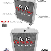 Champion Cooling, 2 Row All Aluminum Radiator for Chevrolet CK Series, EC5100