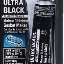 Permatex 82180 Ultra Black Maximum Oil Resistance RTV Silicone Gasket Maker, 3.35 oz. Tube