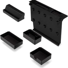 MX Auto Accessories Salient Customizable Center Console Organizer - Compatible with Select Chevrolet and GMC Trucks and SUVs - 13.2" x 2" x 9.2" - Black