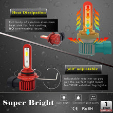 Alla Lighting 5200lm AL-R H10 9145 LED Ice Blue Fog Lights Bulbs Xtremely Super Bright PY20D H10 9145 LED Bulb 12V LED H10 9145 Bulb Replacement for Cars, Trucks w/ 9045 9140 9145 H10 Fog Light, 8000K
