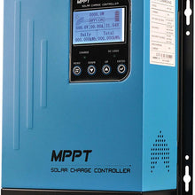 60A MPPT Solar Charge Controller 60amp Panel Battery Charger Controller 48V 36V 24V 12V Auto Max 150VDC Input mppt Charge Controllers Sealed Gel AGM Flooded Lithium Battery
