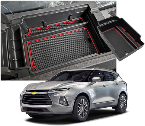 CDEFG Center Console Accessory Organizer for 2019 2020 Blazer, ABS Material Armrest Box Insert Tray