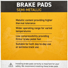 NICHE Brake Pad Set For Honda Goldwing 1800 F6B 06455-MKC-A01 Front Semi-Metallic 2 Pack