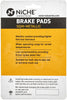 NICHE Brake Pad Set For Honda Goldwing 1800 F6B 06455-MKC-A01 Front Semi-Metallic 2 Pack