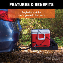 CURT 18110 48 x 20-Inch Tray Hitch Cargo Carrier, 300 lbs Capacity, 1-1/4, 2-In Adapter Shank