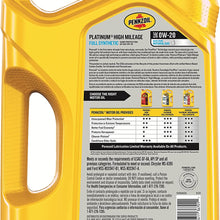 Pennzoil Platinum High Mileage Full Synthetic 5W-30 Motor Oil for Vehicles Over 75K Miles (5-Quart, Single-Pack)